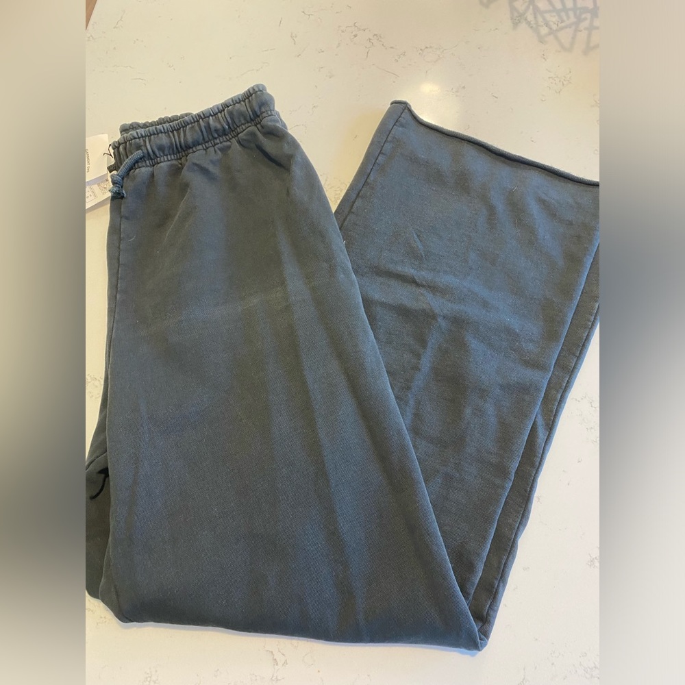Zara Wash Effect Plush Jogger Pants